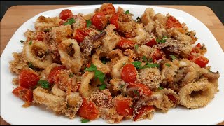 CALAMARI GRATINATI AL FORNO semplici veloci e leggeri [upl. by Cyndia]