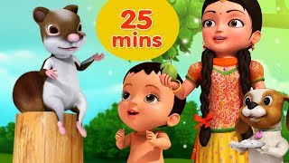 Kathbirali Squirrel Rhyme and many more Bengali Rhymes for Children Collection  Infobells [upl. by Aes]