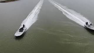 Go Fast Boats Simmons Sig Boat VS Shoalwater Viper [upl. by Ettigdirb]