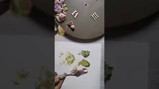 How To Make Sculpture Painting Flowers 3d Flowers sculpture short Скульптурная живопись [upl. by Oicanata]