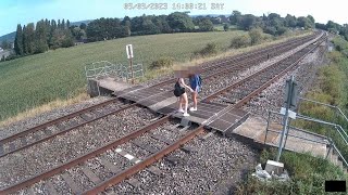 Level crossing misuse in Gloucestershire Oxfordshire and Devon [upl. by Becki628]