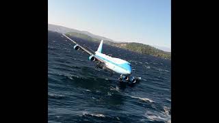 american plane landing at small airportNew Zealand shorts [upl. by Tnek]