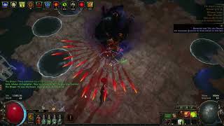 Bleed Bow Gladiator vs Uber Shaper Path of Exile 323 Affliction Day 6 [upl. by Fatsug]