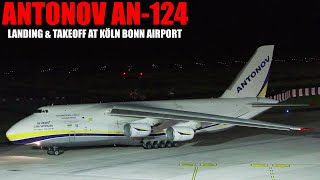 Antonov Airlines Antonov An124 UR82007 landing amp takeoff at Köln Bonn Airport  02092024 [upl. by Silvers]