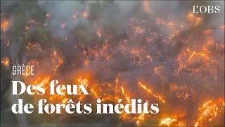 Incendies en Grèce  le point sur la situation à Rhodes et à Corfou [upl. by Ellennad]