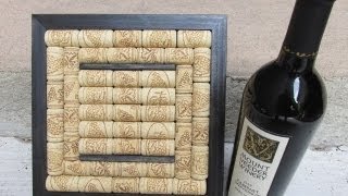 How to Make a Wine Cork Trivet Craft Tutorial  sponsored [upl. by Elleiad]