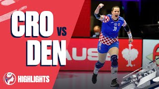 Highlights  Croatia vs Denmark  Final Weekend  Womens EHF EURO 2020 [upl. by Alleinnad]