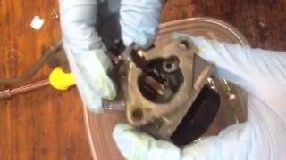 1985 Honda 75hp outboard carburetor cleaning part 2 [upl. by Nortyad]