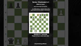 Chess puzzle  Checkmate in 3  Royal Checkmate Conundrum [upl. by Weikert619]