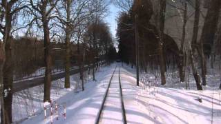 Straßenbahn Gotha amp Thüringer Waldbahn Mitfahrt Kt4D 303 als Linie 4 Friedrichroda nach Tabarz [upl. by Elleon]