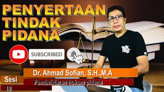 PENYERTAAN DALAM TINDAK PIDANA 1012 [upl. by Allerus922]