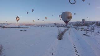 Hot air Balloon Flight in Cappadocia in Winter [upl. by Seravat458]