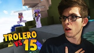 NO ME LO CREO LA PARTIDA MÁS DIFÍCIL 1 vs 15 en EGGWARS  Eggwars Minecraft [upl. by Moskow]