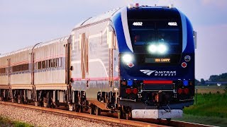 NEW CHARGER Locomotives on Amtrak Midwest Trains [upl. by Calvo]