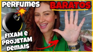 TOP 5 PERFUMES BARATOS QUE PROJETAM DEMAIS E FIXAM MUITO MENOS de 100 REAIS 😱 vale a pena conhecer [upl. by Thinia]