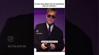 Elton John held no punches about Madonna [upl. by Adimra]