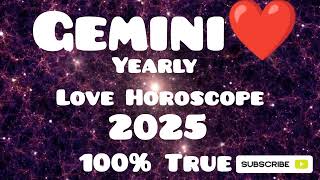 Gemini 2025 Yearly Love ❤ Horoscope Single and Married Persons HindiUrdu [upl. by Barina]