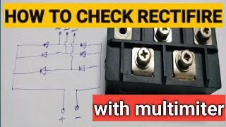 How to check bridge rectifier with multimeter in hindi [upl. by Aikemahs]