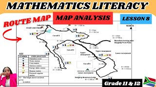 Marathon route map analysis Maths Literacy [upl. by Eladnyl]