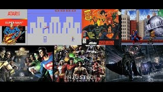 The Evolution of Video Games of DC Superheroes 19782015  Evolução dos game de superheróis da DC [upl. by Olim]