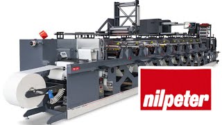 IMPRESSORA FLEXOGRAFICA NILPETER FB 14 [upl. by Jonell]