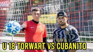 U 18 Schweizer Torwart Talent VS Cubanito l Fussball Challenge [upl. by Klaus214]