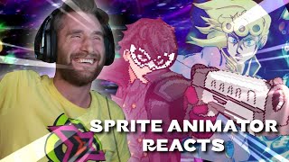 SPRITE ANIMATOR reacts to DEATH BATTLE  Joker vs Giorno [upl. by Darnoc]