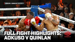 Paulo Aokuso v Renold Quinlan Full Fight Highlights  Main Event  Fox Sports Australia  Boxing [upl. by Rodd223]