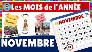 Les mois de lannée  le mois de NOVEMBRE [upl. by Cinemod99]