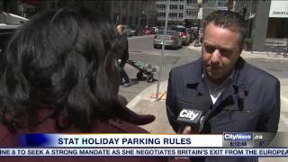 Video Pay parking not enforced on stat holidays in Toronto [upl. by Marsha750]