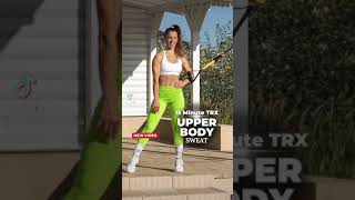 15 Min TRX Upper Body SWEAT Conditioning Workout  Standing TRX Exercises [upl. by Fredela621]