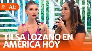 Tilsa Lozano visita América Hoy  América Espectáculos HOY [upl. by Ivonne108]