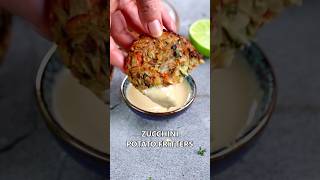 Quick And Easy VEGETABLE FRITTERS With Zucchini And Potato [upl. by Suiravat736]