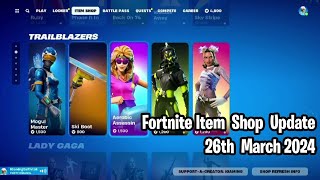 ❄️ Fortnite Item Shop Update March 26 2024 Mogul Master Celeste and More 💎 [upl. by Budd]