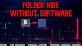 HOW FOLDER HIDE WITHOUT SOFTWARE INVISIBLE FOLDER EASY [upl. by Clary]