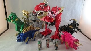 Dino Zord Mega Pack Review Power Rangers Dino Charge [upl. by Rawde228]