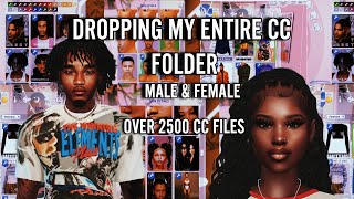 MY ENTIRE CC FOLDER  MALE amp FEMALE CC 2024 [upl. by Adieno]