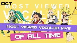 TOP 100 MOST VIEWED VOCALOID SONGS OF ALL TIME OCT 2023 [upl. by Vito439]