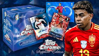 OPENING THE NEW TOPPS CHROME UEFA EURO SAPPHIRE 😱 [upl. by Ailet]