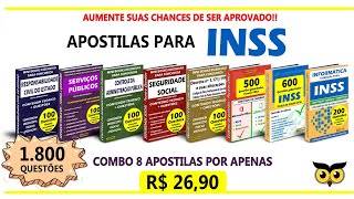 combo 8 apostilas para o INSS 2022 [upl. by Oilejor]