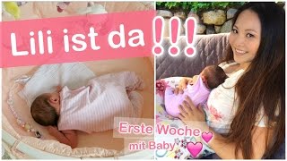 LILI IST DA ERSTE WOCHE MIT BABY  FAMILIEN ALLTAG VLOG  Mamiseelen [upl. by Ikcin]