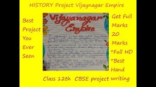 VijayNagar Empire History Project File for Class 12 CBSE English Medium [upl. by Russo]