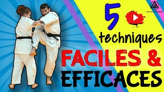 5 techniques de Judo faciles et efficaces à connaitre [upl. by Enoob]