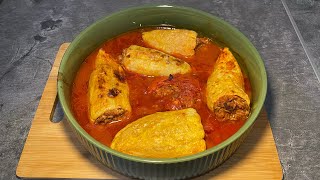 Plnená paprika v paradajkovej omáčke recept na plnenú papriku [upl. by Stannwood]