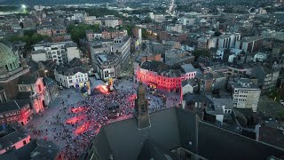 Inauguration de la rénovation de la Ville Haute de Charleroi [upl. by Assi]