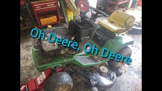 John Deere STX 46 Deck [upl. by Ellinnet]