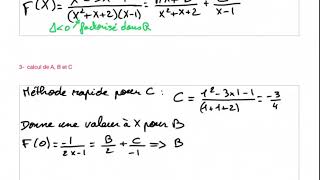 Décomposition dune fraction rationnelle en éléments simples 3 [upl. by Lothair477]