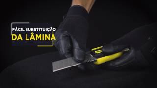 STANLEY Ferramentas  Estilete Retrátil c Lâminas de Reposição FatMax  10486 [upl. by Ayokahs]