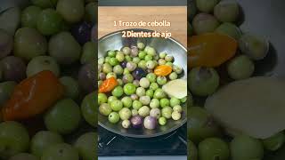 Salsa de habanero y tomatillo [upl. by Luhar]