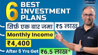 6 Best Investment Plans for Monthly Income in 2024  Passive Income Schemes Regular Income [upl. by Christye537]